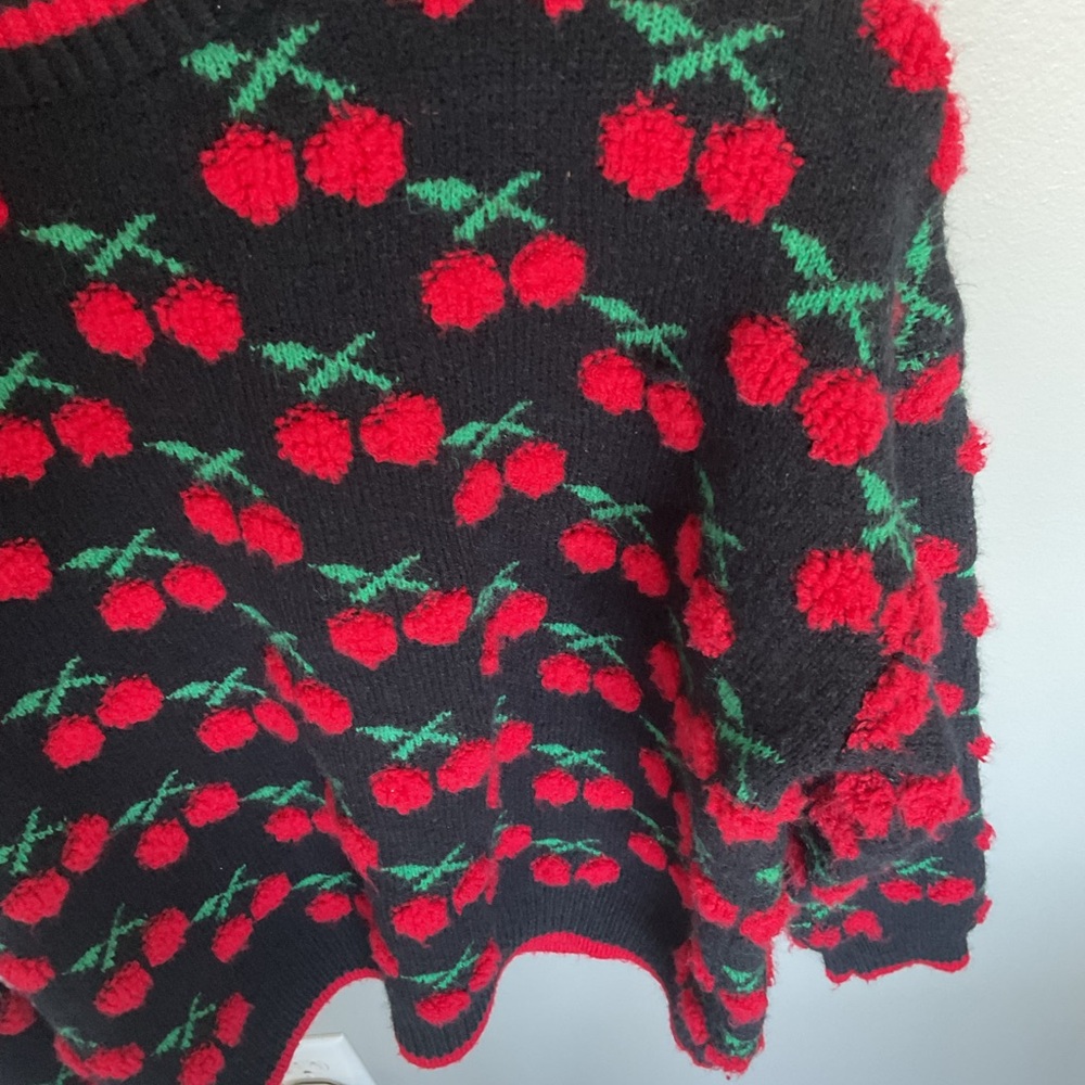Cherry Patterned Sweater - image 2